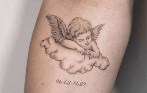 tatuajes de angelitos para mujer|Tattô angelito